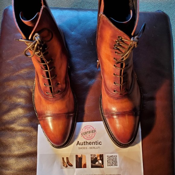 Berluti Eris Bergen Calf Leather Boots Sz: 11 main image 8